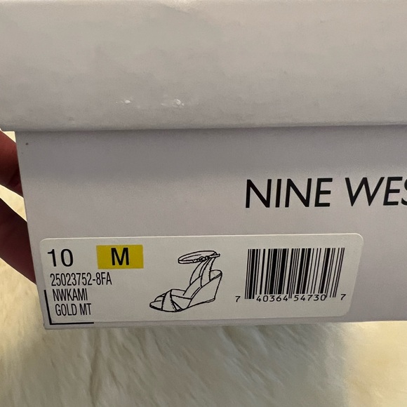 Nine West wedge sandals size 10 - Picture 2 of 6